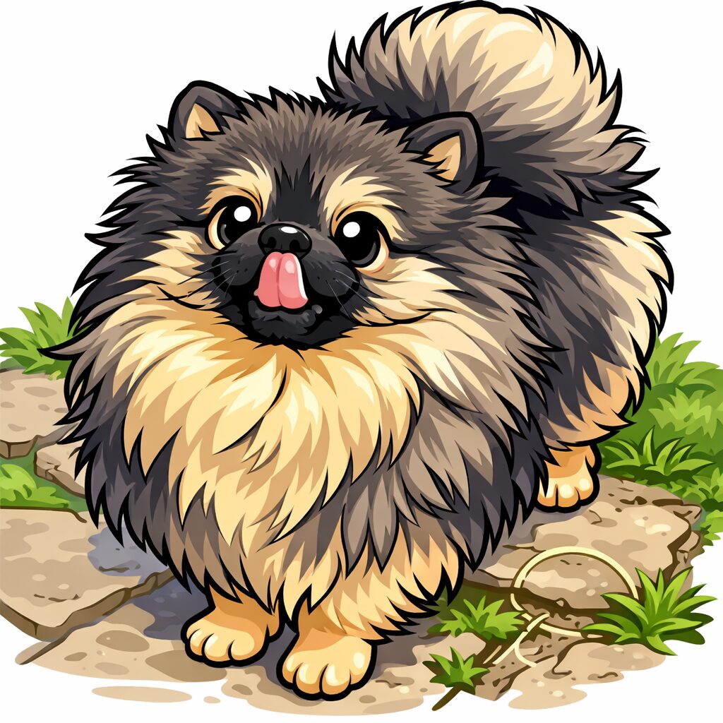 cartoon aiko-poms de la lezardiere