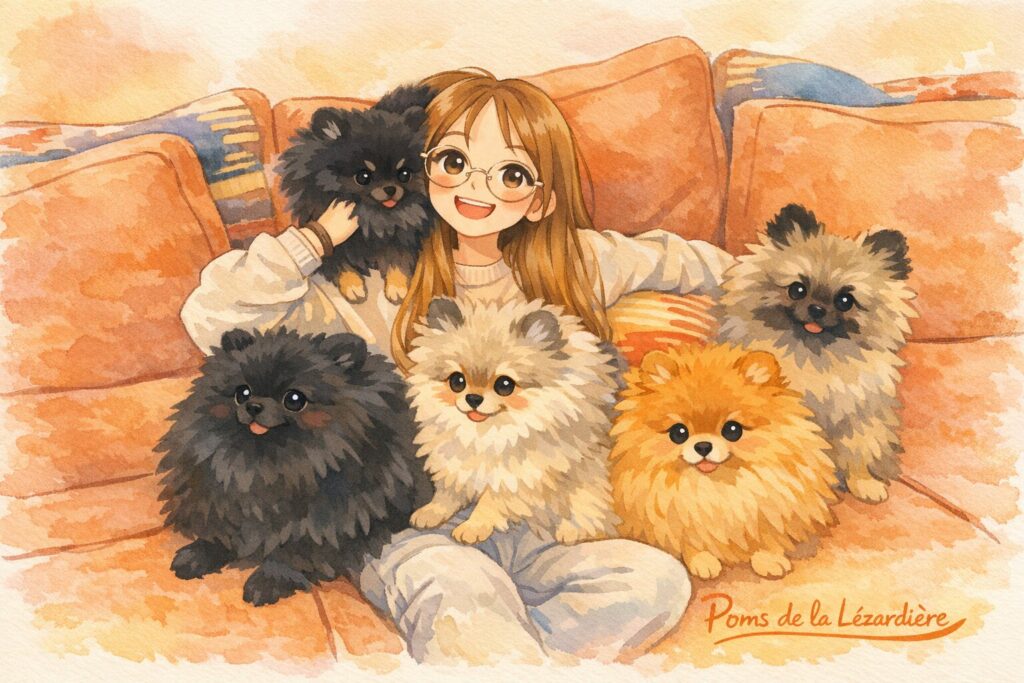 dessin-fille-poms de la lezardiere