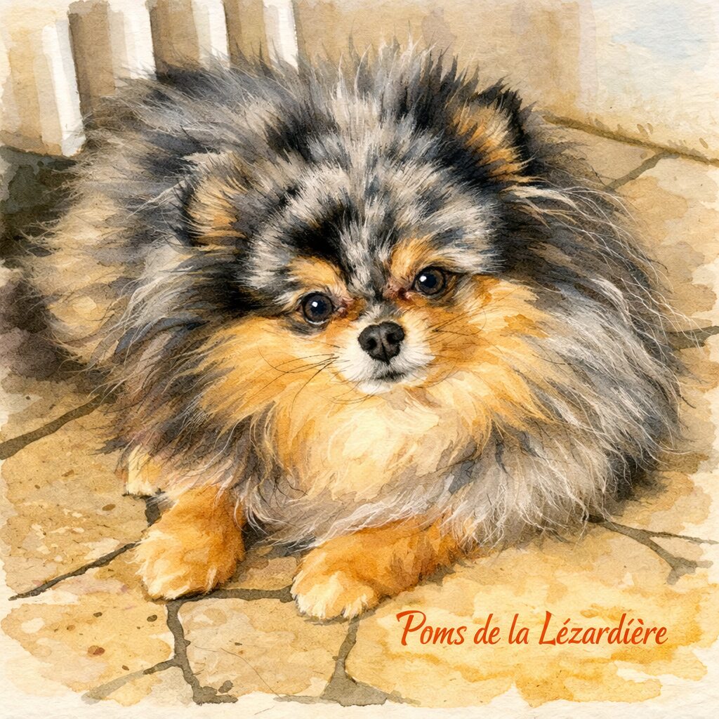 dessin-violette-poms de la lezardiere